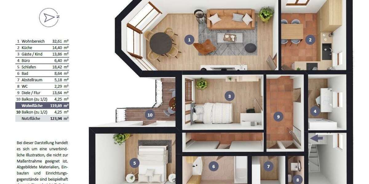 Groß & Gemütlich | Balkonwohnung im ruhigen Zuchering - 3.5 Ingolstadt Münchener Straße | Angebot:27121828