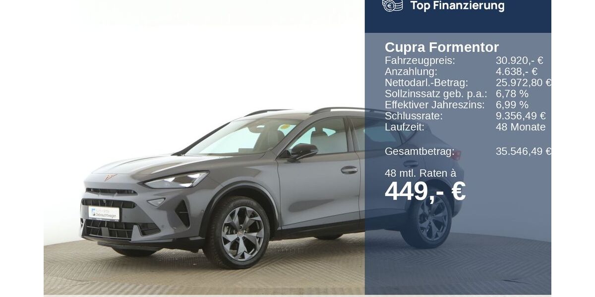 Cupra Formentor 24.454 km 27.850 &euro; Wedel 22880