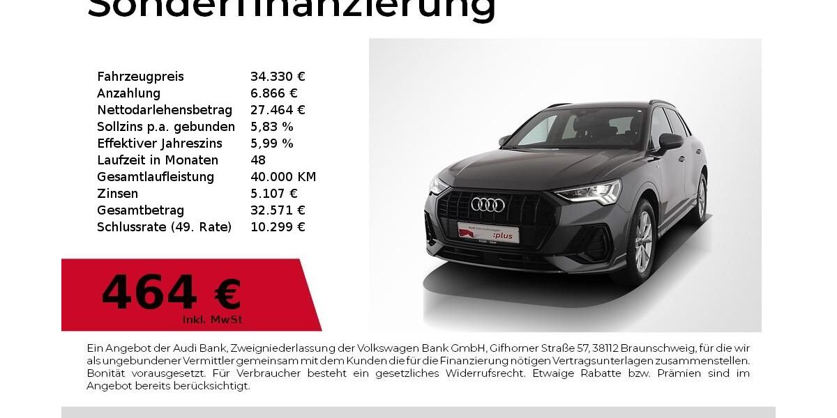 Audi Q3 34.999 km 34.330 € Nürnberg 90441