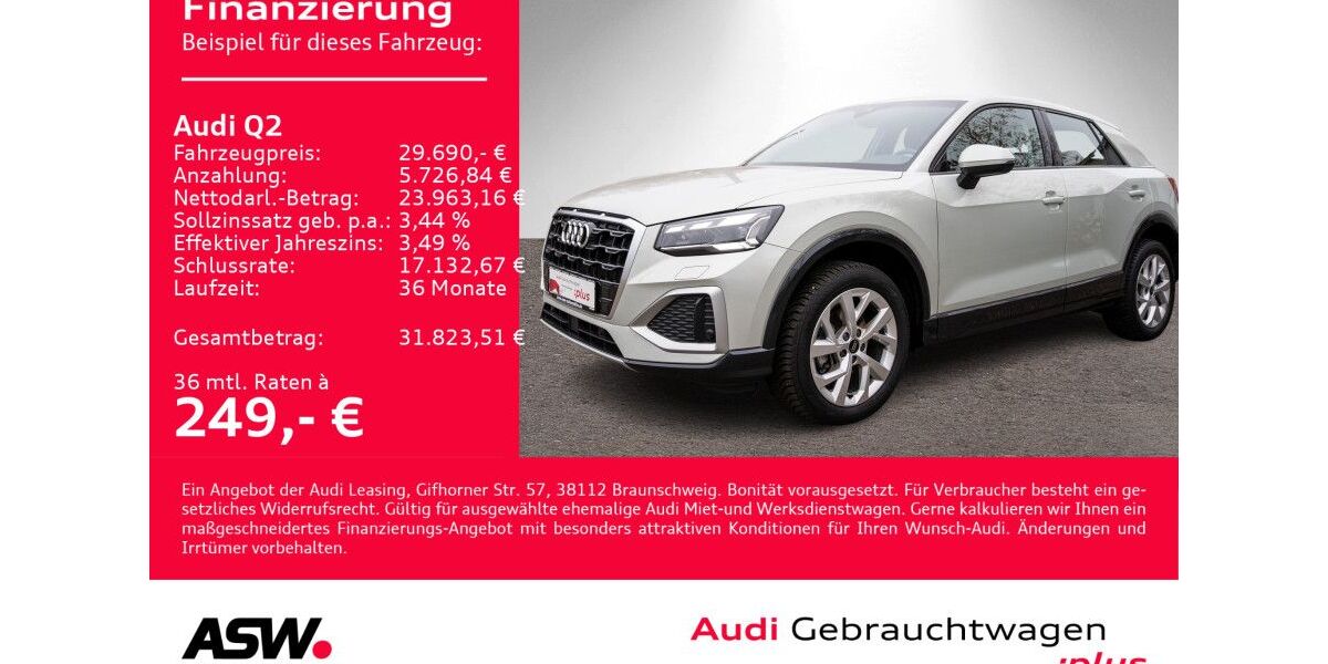 Audi Q2 19.900 km 29.690 &euro; Heilbronn 74074