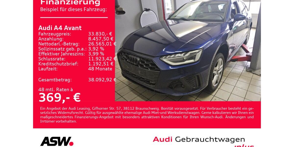 Audi A4 52.200 km 33.830 &euro; Heilbronn 74074