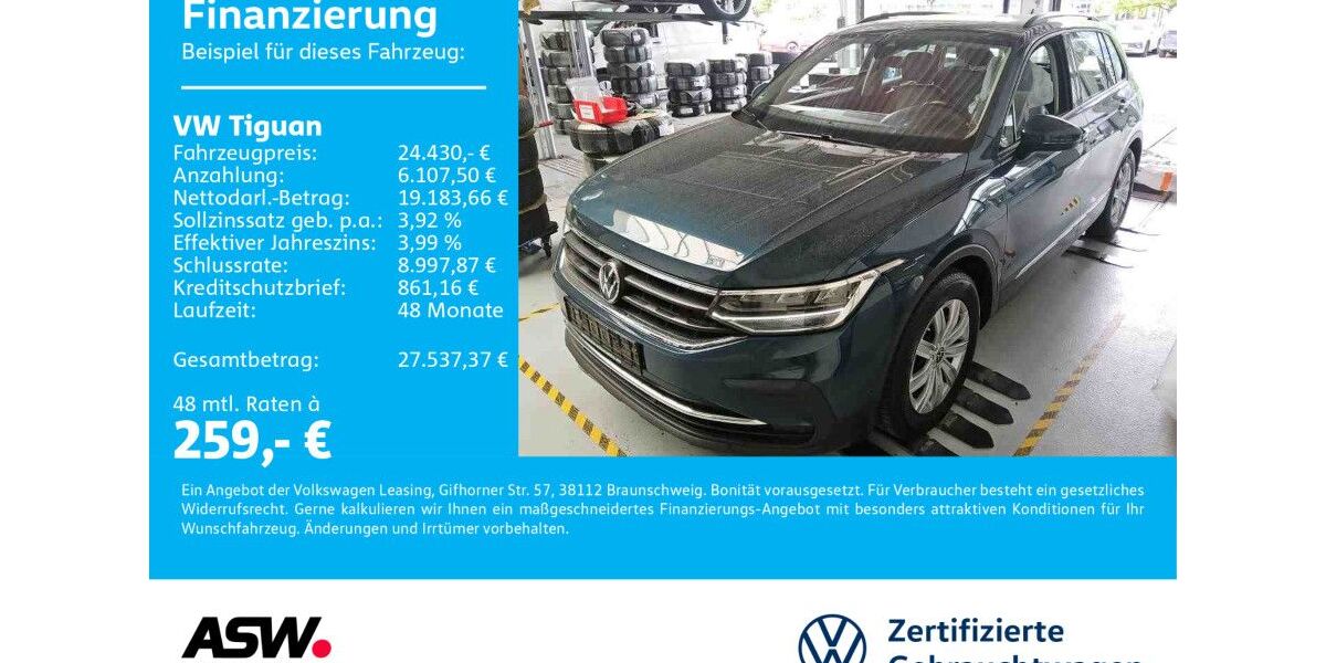 VW Tiguan 67.100 km 24.430 &euro; Sinsheim 74889