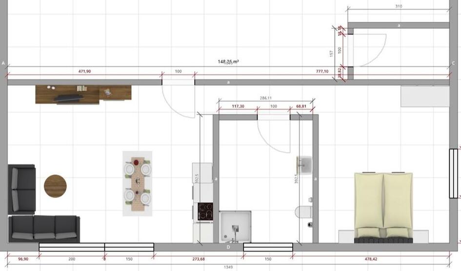 Wohnung mit Gartenanteil