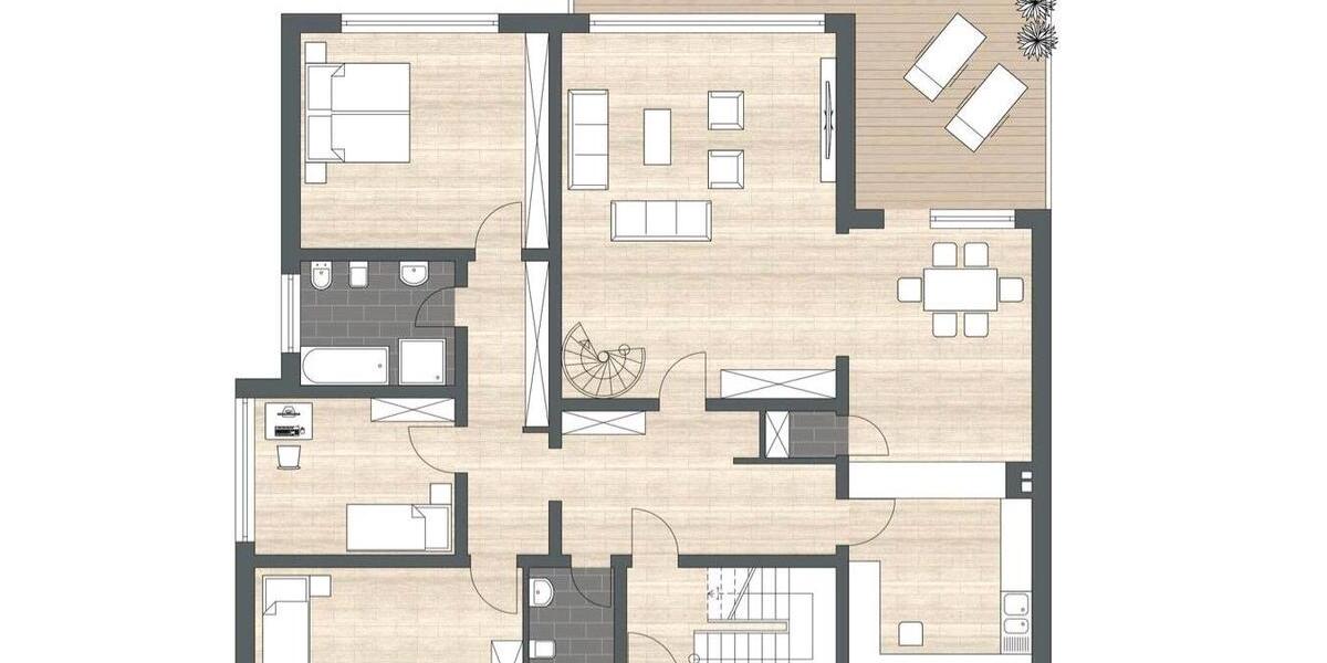 Erdgeschoßwohnung Arnsberg - 4.5 Zimmer, 148 m&sup2;, 1.200&euro; | Angebot:26423213