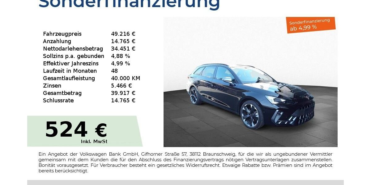 Cupra Leon 21.450 km 49.216 &euro; Nürnberg 90441