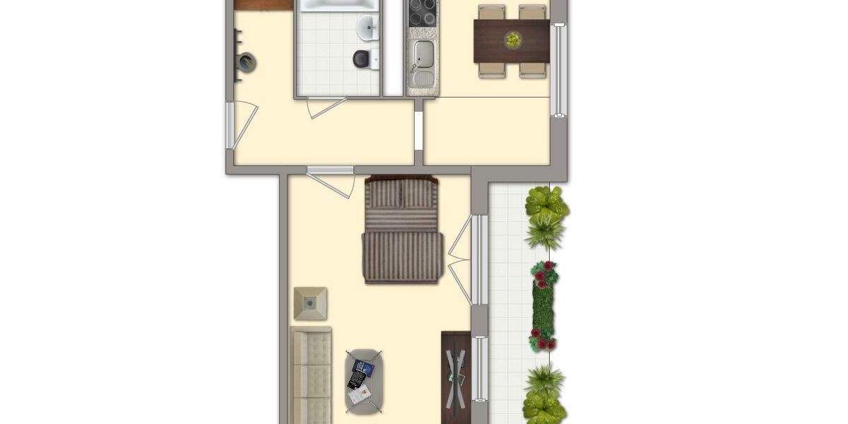 Zentral leben, entspannt wohnen - Einraumwohnung für Stadtentdecker in Cottbus 1 zimmer