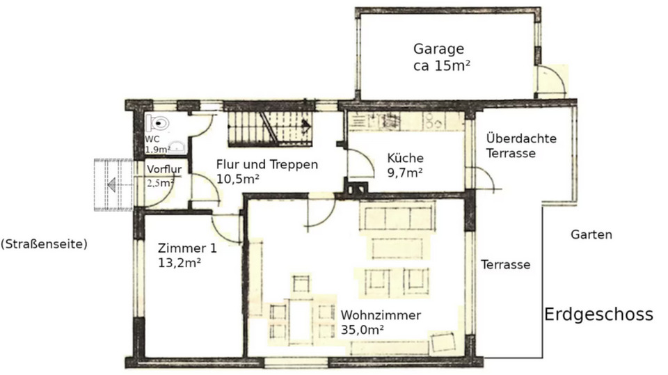 Einfamilienhaus mit Garten in ruhiger, zentraler Lage 4 zimmer
