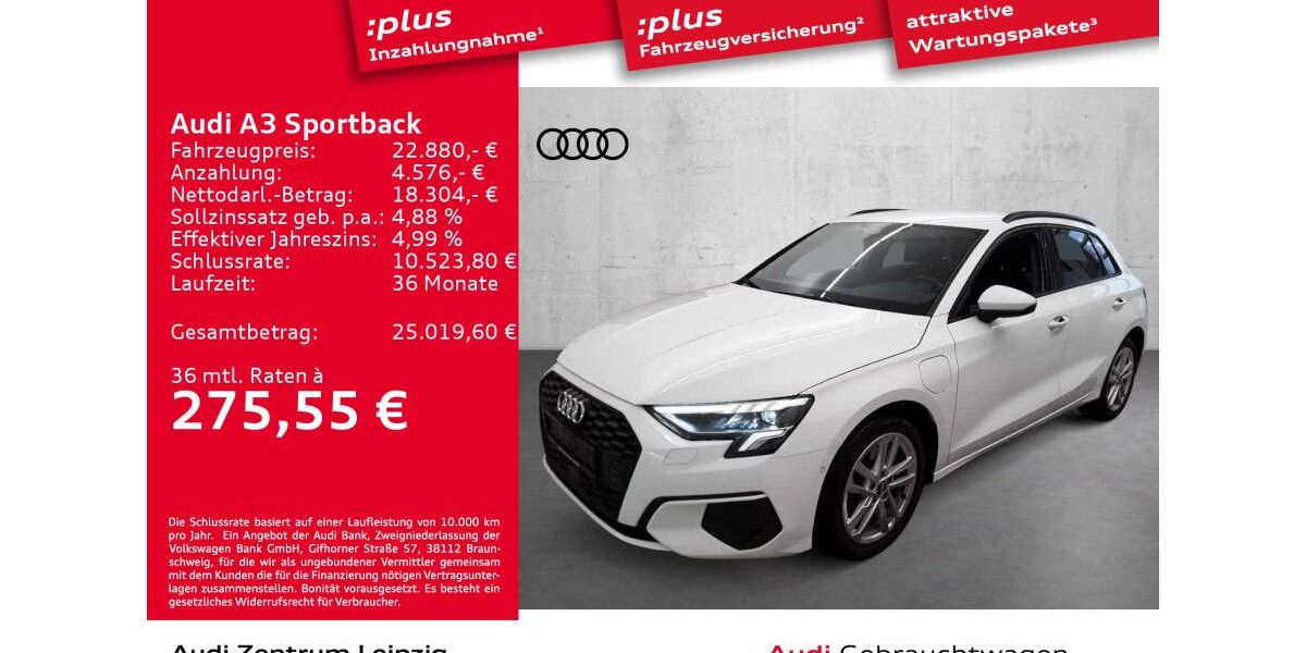 Audi A3 35.996 km 22.880 &euro; Leipzig 04129