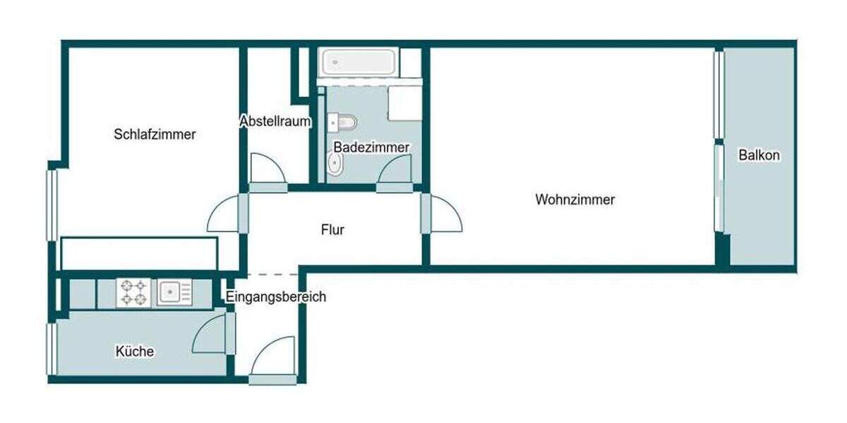 Etagenwohnung Bad Salzuflen Innenstadt - 2 Zimmer, 72 m&sup2;, 115.000&euro; | Angebot:25426800