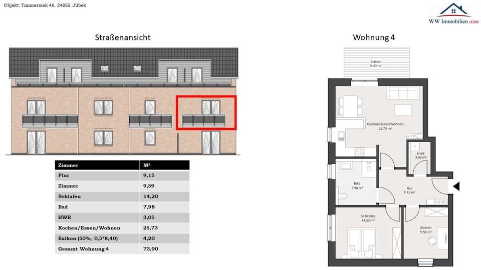 Etagenwohnung Jübek - 13&euro; | Angebot:26412593