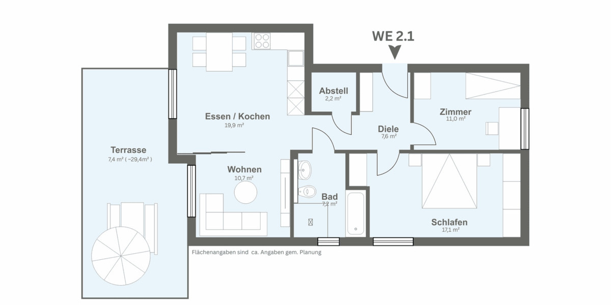 Etagenwohnung Spenge Lenzinghausen Spenge - 3 Zimmer, 321.000&euro; | Angebot:26703813