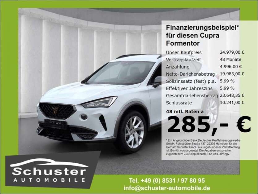 Cupra Formentor 14.524 km 24.979 € Ruhstorf 94099