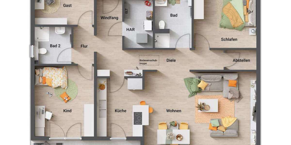Bungalow Soltendieck Steinhorst - 5 Zimmer, 127 m&sup2;, 278.850&euro; | Angebot:25727890