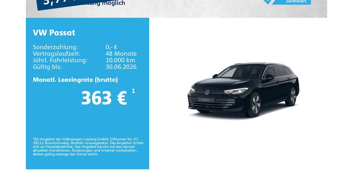 VW Passat 25.000 km 31.680 &euro; Würzburg 97076