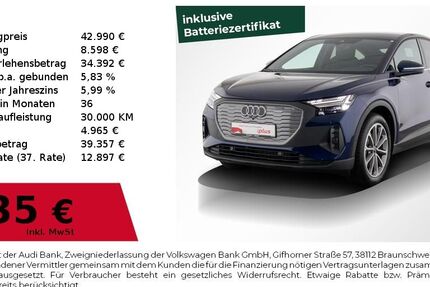 Audi Q4 e-tron 6.837 km 41.990 &euro; Nürnberg 90441