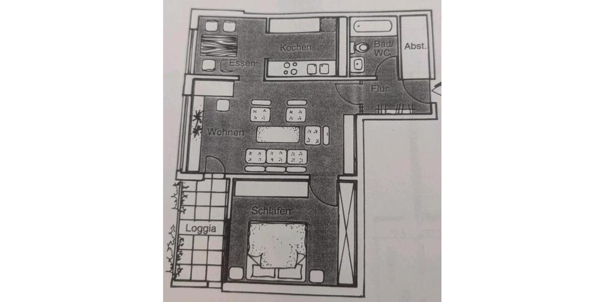 Erdgeschoßwohnung Ludwigsburg Eglosheim - 2.5 Zimmer, 57 m&sup2;, 180.000&euro; | Angebot:24836035