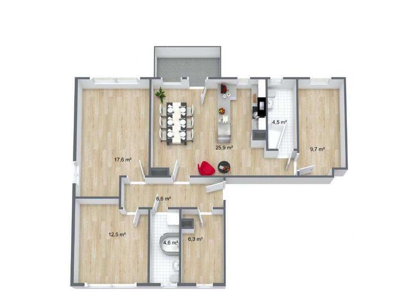 Wohnung zum Mieten in Chemnitz 795 € 87.2 m²