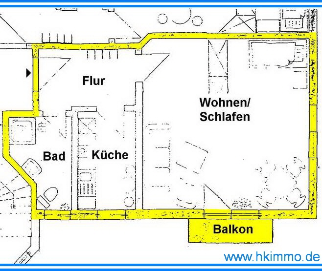 1-Raumwohnung mit Balkon in Arensdorf bei Köthen - Etagenwohnung Köthen OT Arensdorf Arensdorf | Angebot:26979376