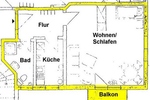 1-Raumwohnung mit Balkon in Arensdorf bei Köthen - Etagenwohnung Köthen OT Arensdorf Arensdorf | Angebot:26979376