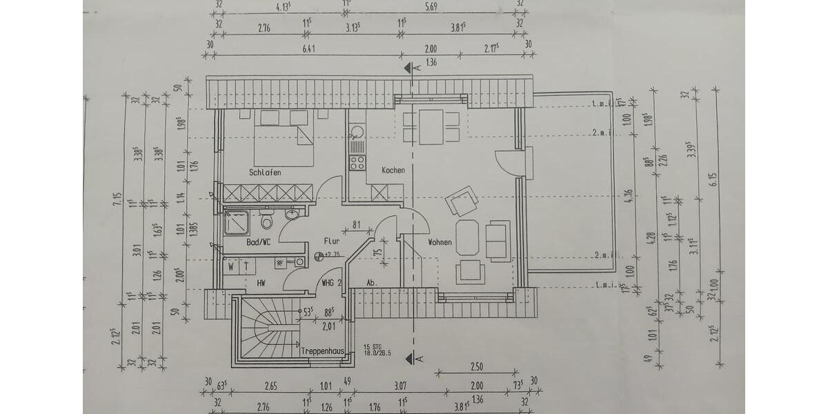 Dachgeschoßwohnung Kalkar - 1 Zimmer, 53 m&sup2;, 450&euro; | Angebot:26676679