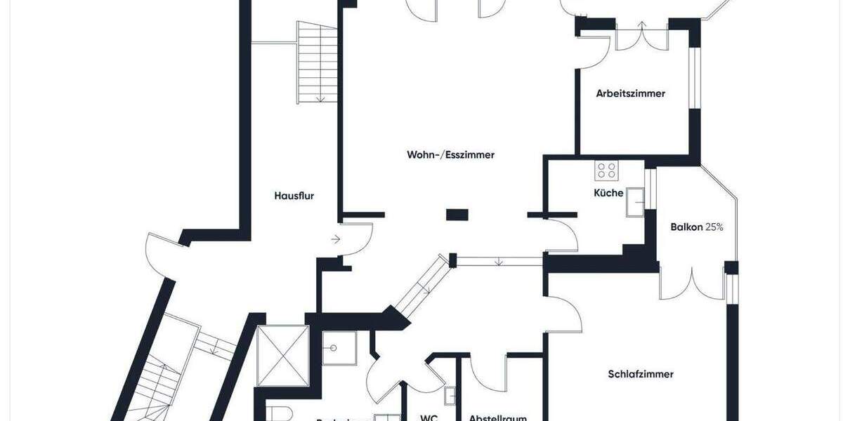 Etagenwohnung Recklinghausen Stadtmitte - 2 Zimmer, 106 m&sup2;, 229.500&euro; | Angebot:23755319