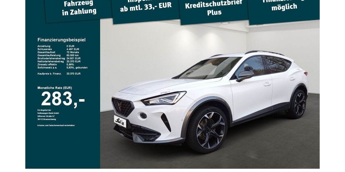 Cupra Formentor 139.000 km 18.999 &euro; Lindenberg 88161