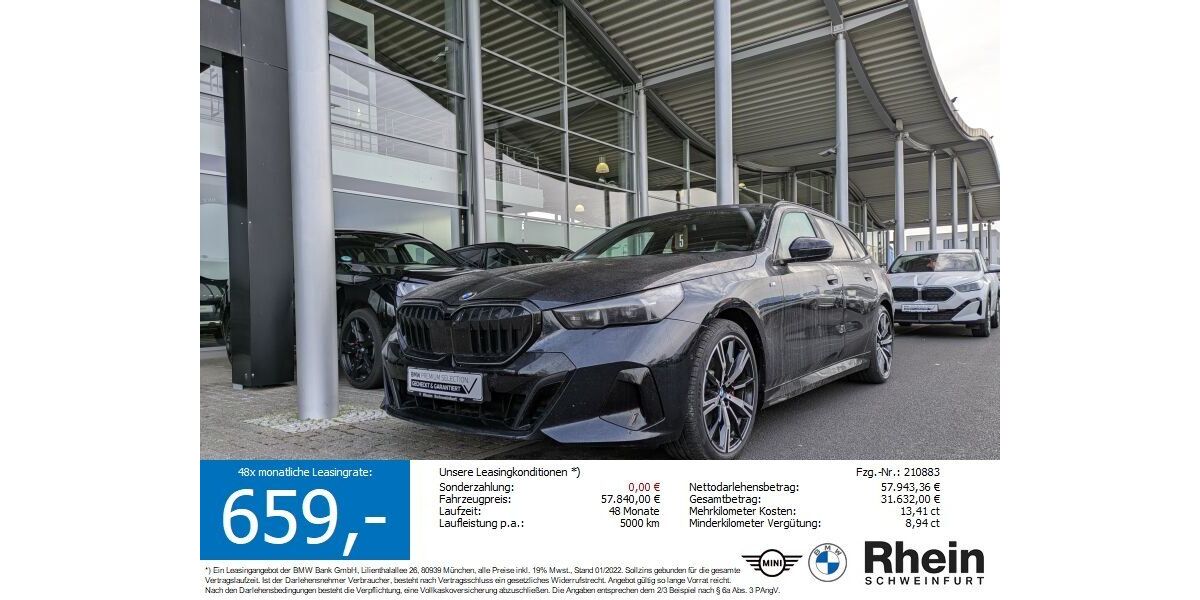 BMW 520 16.587 km 56.888 &euro; Schweinfurt 97424