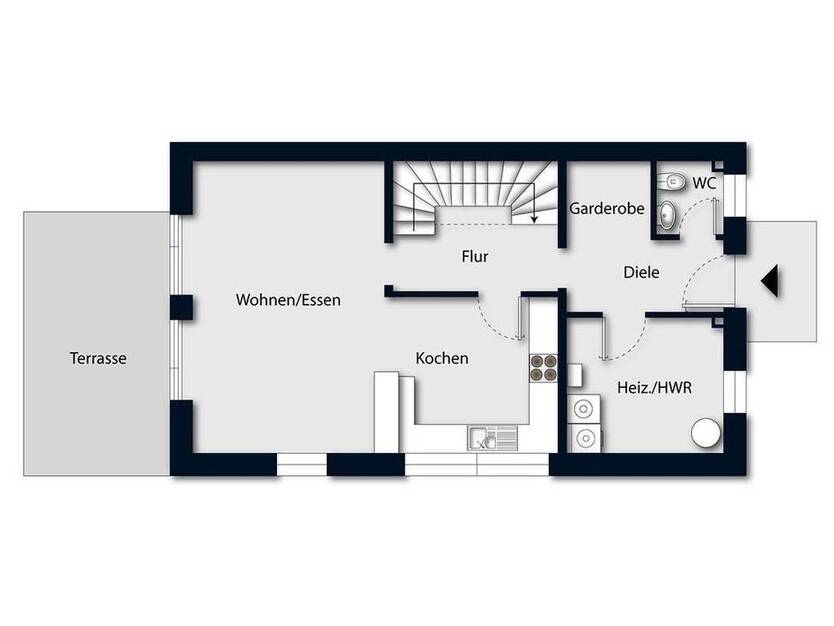 Wohnen im Grünen - Moderne Doppelhaushälfte
