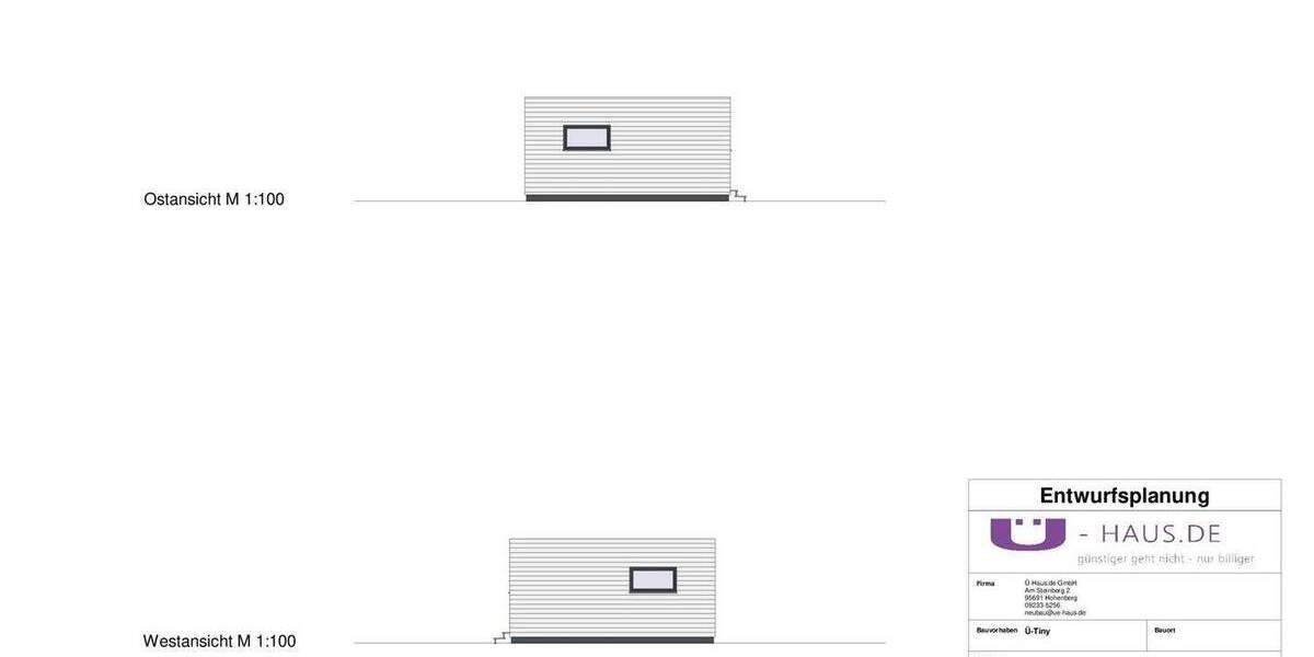 Ü-Tiny - Einzugsfertiger Neubau inkl. Fundament & KfW40 3 zimmer