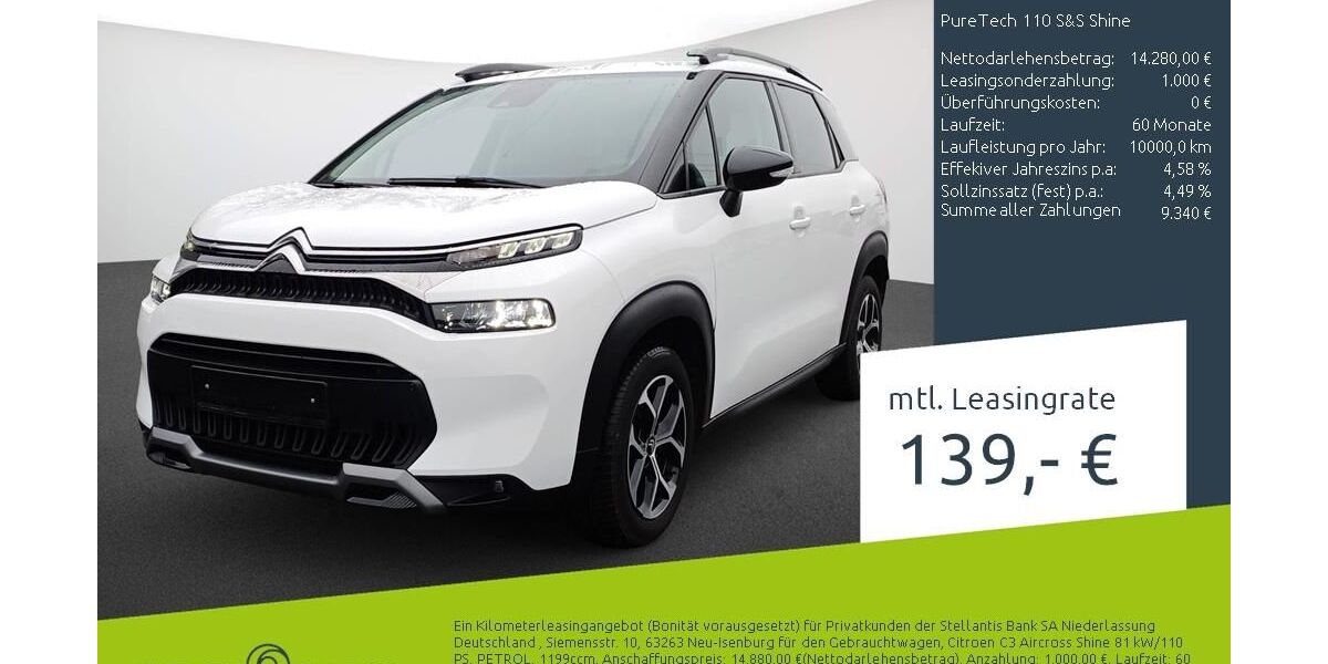 Citroen C3 Aircross 17.081 km 13.370 &euro; Münster - Amelsbüren 48163