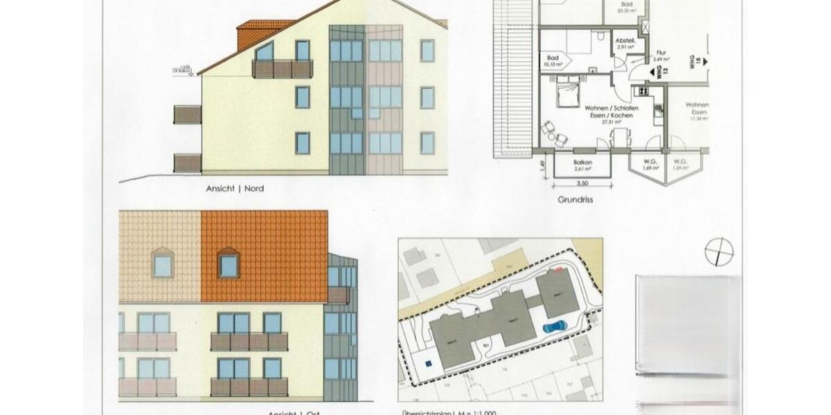 Dachgeschoßwohnung Warburg - 1 Zimmer, 45 m&sup2;, 125.000&euro; | Angebot:25402450