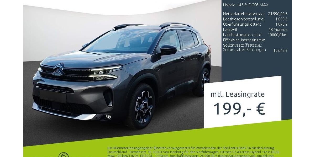 Citroen C5 Aircross 9.899 km 24.889 &euro; Dortmund 44263