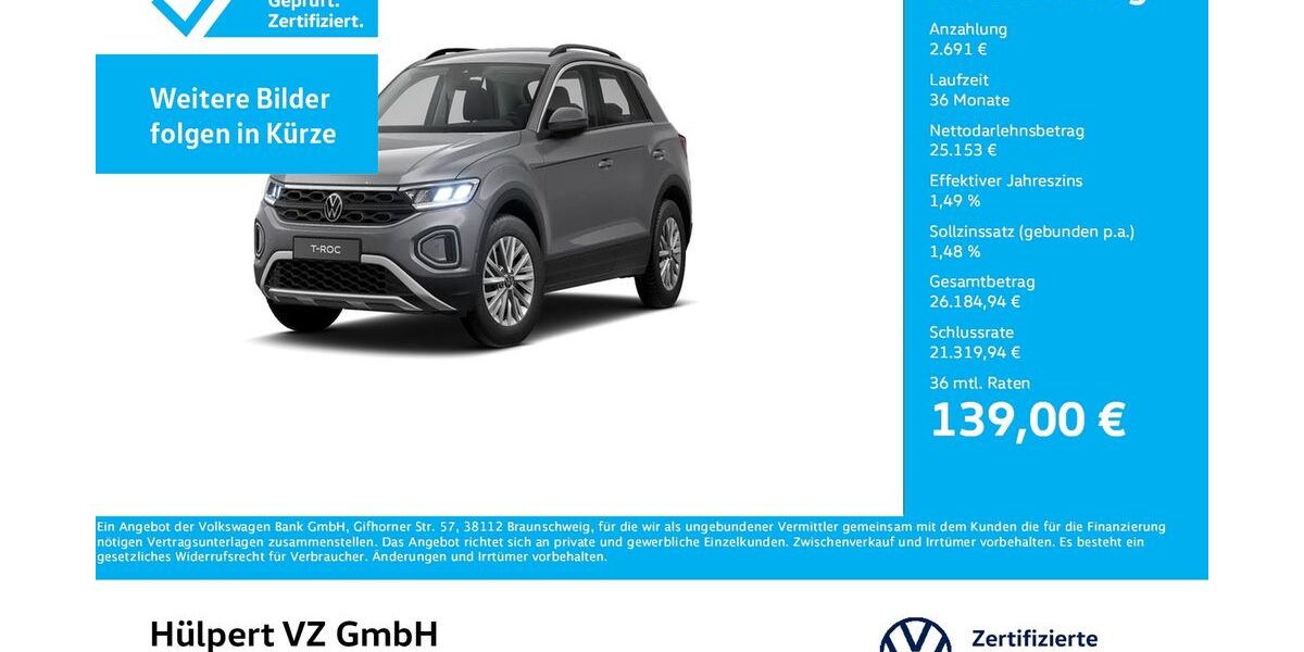 VW T-Roc 7.360 km 27.844 &euro; Dortmund 44141