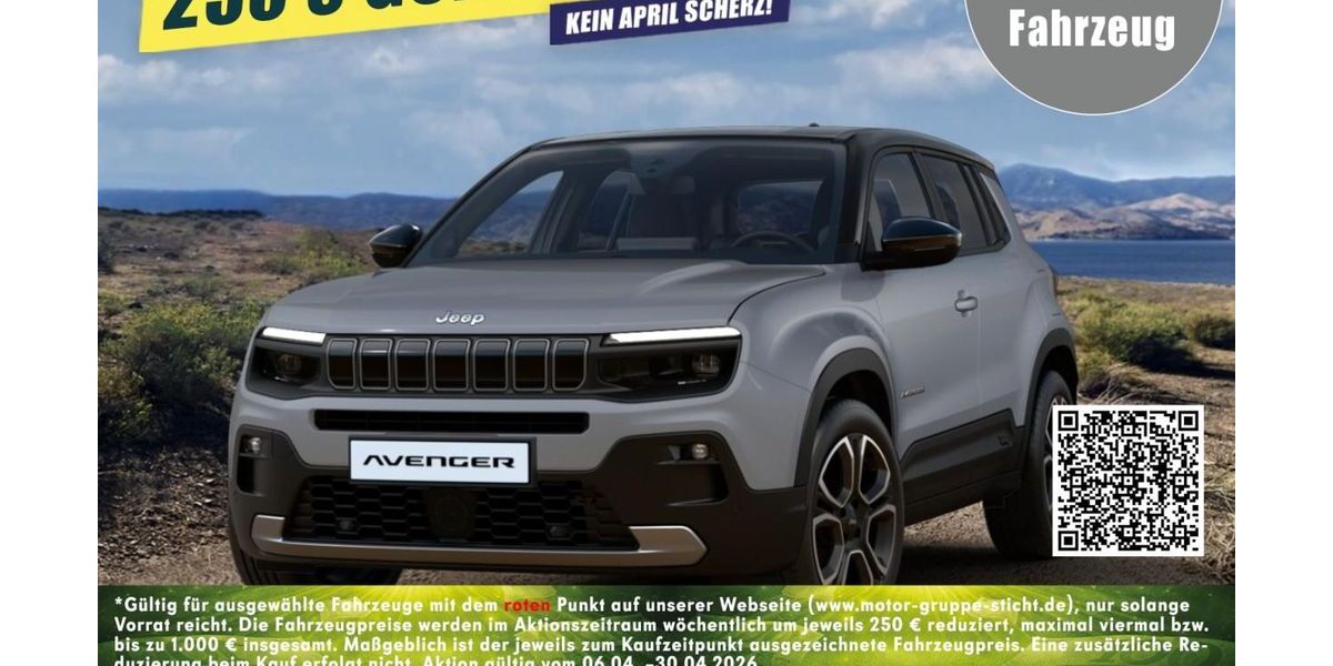 Jeep Avenger 1.990 km 33.450 &euro; Wunsiedel 95632