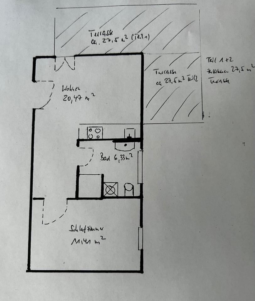 2-Zimmer Wohnung in Goslar (Fliegerhorst) mit großer Terrasse