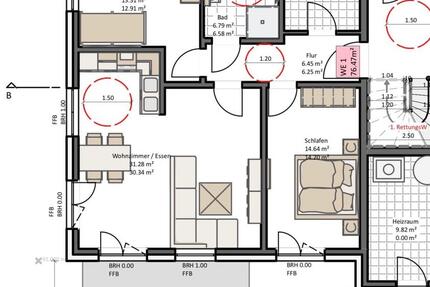 Moderne 3- Zimmerwohnung ab 01.05. Baujahr 2025 3 zimmer