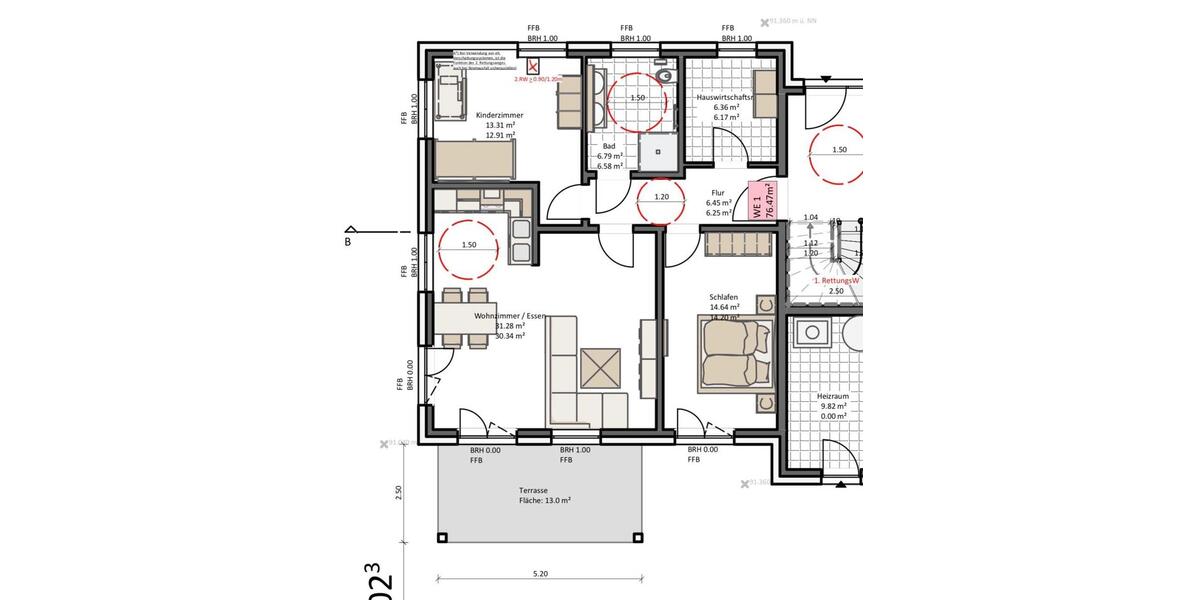 Moderne 3- Zimmerwohnung ab 01.05. Baujahr 2025 3 zimmer