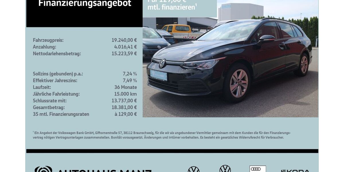 VW Golf 65.150 km 19.239 &euro; Schwarzenfeld 92521