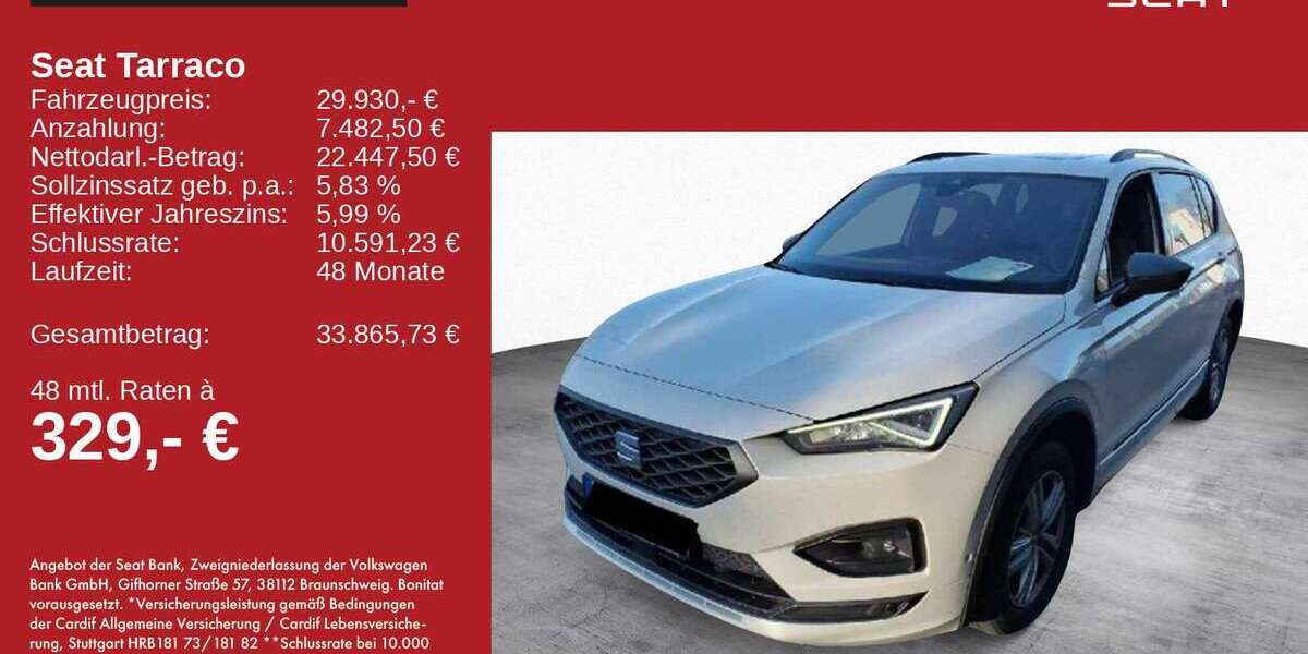 Seat Tarraco 101.726 km 29.930 &euro; Feldkirchen - Westerham 83620