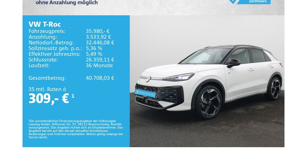 VW T-Roc 11.000 km 35.880 &euro; Würzburg 97076
