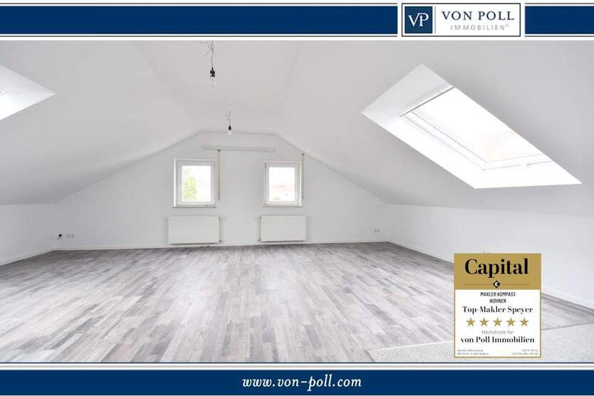 Erstbezug nach Sanierung: Dachgeschoss-Wohnung mit Gemeinschaftsgarten 2 zimmer