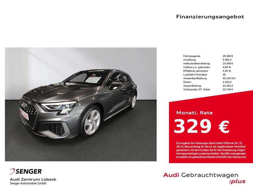Audi A3 43.500 km 25.980 € Lübeck 23556
