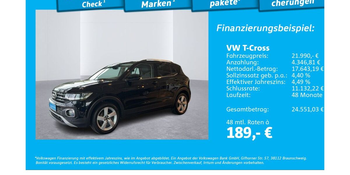 VW T-Cross 82.482 km 21.990 &euro; Glinde 21509