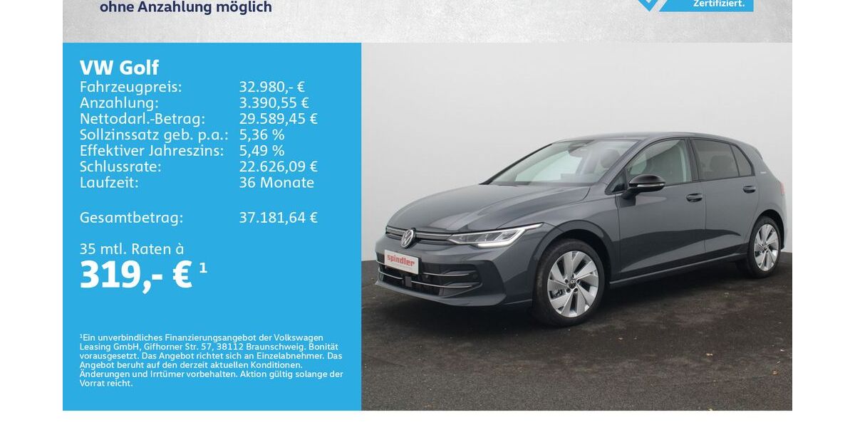 VW Golf 13.000 km 32.580 &euro; Würzburg 97076