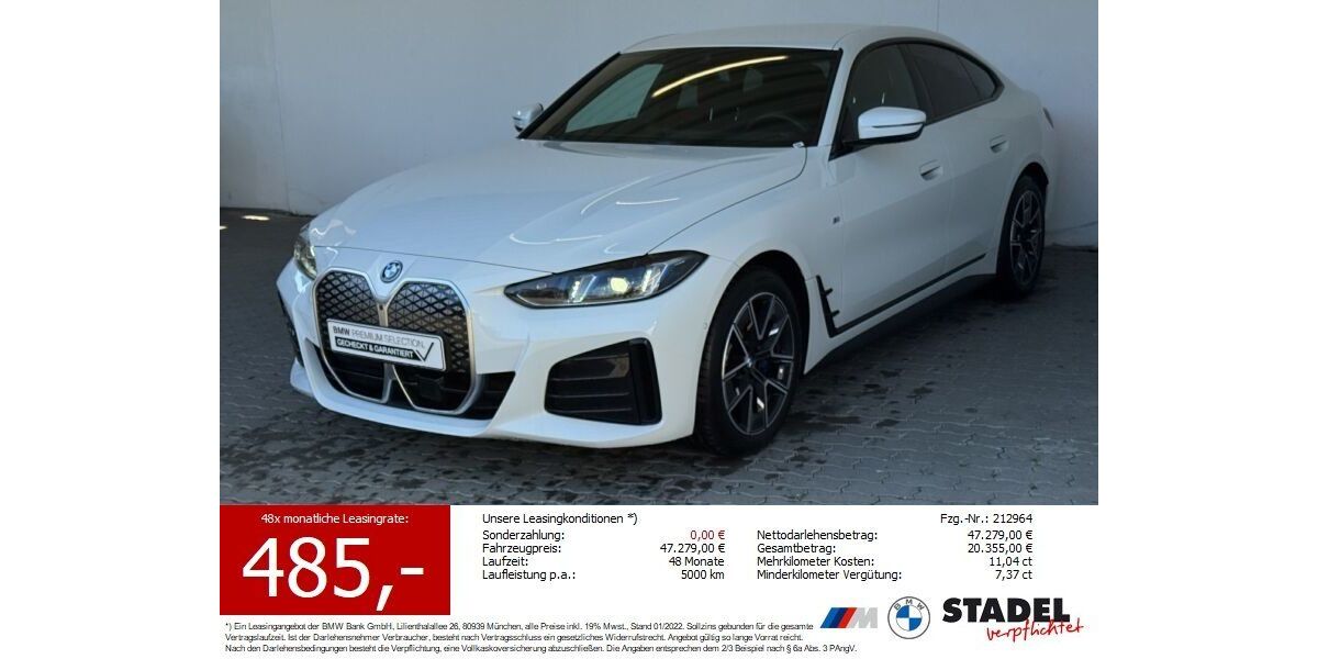 BMW i4 25.075 km 47.277 &euro; Heilbronn 74074