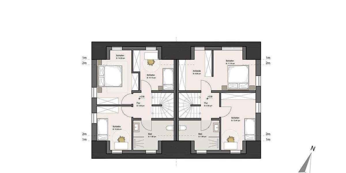 Doppelhaushälfte Münster Angelmodde - 5 Zimmer, 121 m&sup2;, 642.500&euro; | Angebot:25686805