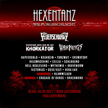 3-Nächte Zelt Ticket - Hexentanz Open Air Festival 2027 30.04.2027 Burg Lichtenberg