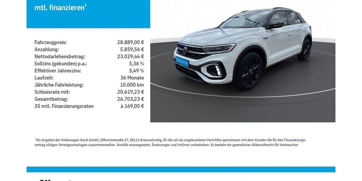 VW T-Roc 29.674 km 28.889 &euro; Leinefelde-Worbis/DE 37327