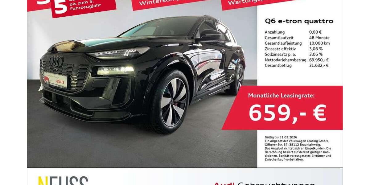 Audi Q6 e-tron 3.494 km 69.950 &euro; Pfarrkirchen 84347