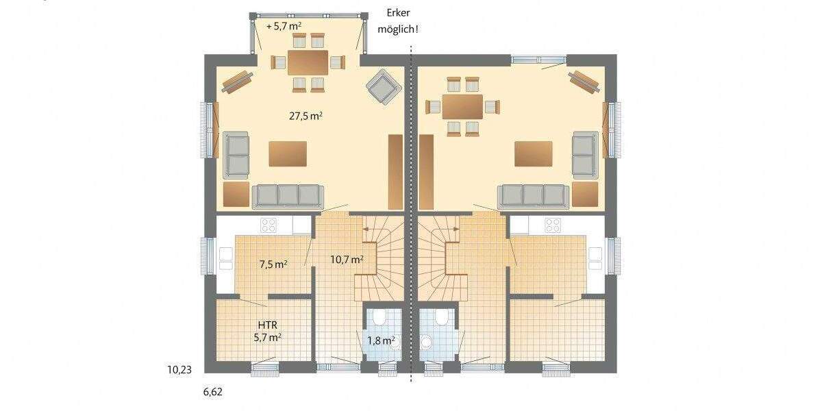Doppelhaushälfte Bonn Lessenich - 4 Zimmer, 102 m&sup2;, 585.100&euro; | Angebot:25675506